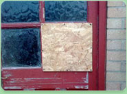 boarded up Milton Keynes